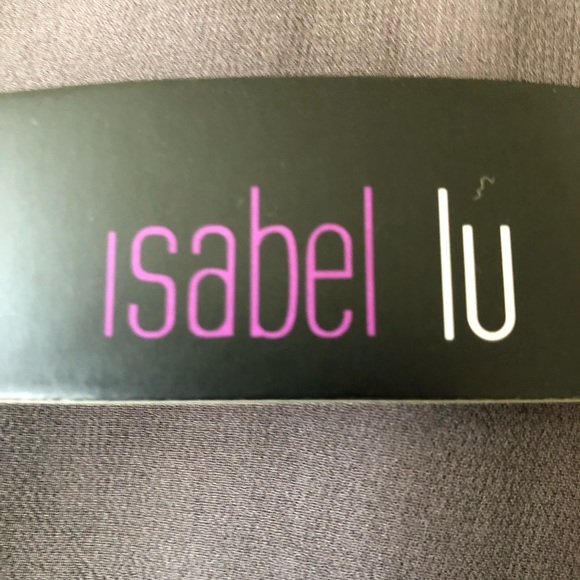 NWT Isabel Lu 💯 Silk Ruffle Sheer Covered Buttons Top Charcoal Size M - Picture 13 of 16